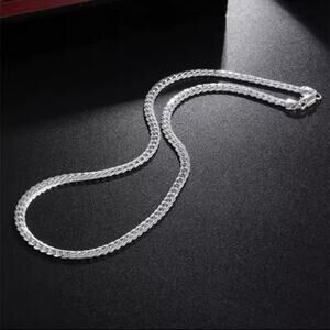 925 Sterling Silver Cuban Snake Chain Necklace Vintage Mens Fashion Gift NEW